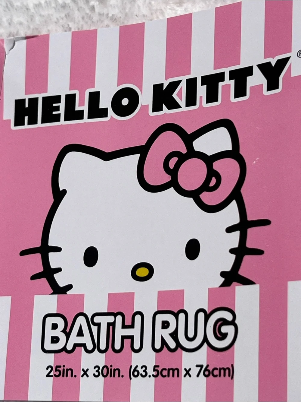 Hello Kitty White Bath Rug